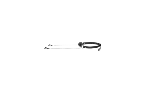 Breathable Ball Gag With Nipple Clamps - Comfort & Excitement