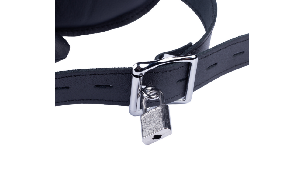 Leren Knevel Zwart – Comfortabele, Duurzame Leren Gag