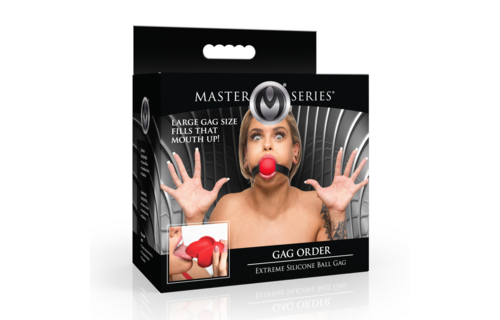 Mondknevel Rood | Xr Brands Extreme Siliconen Ball Gag