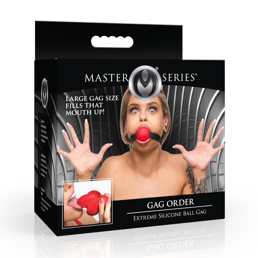 Mondknevel Rood | Xr Brands Extreme Siliconen Ball Gag