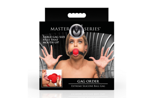 Mondknevel Rood | Xr Brands Extreme Siliconen Ball Gag