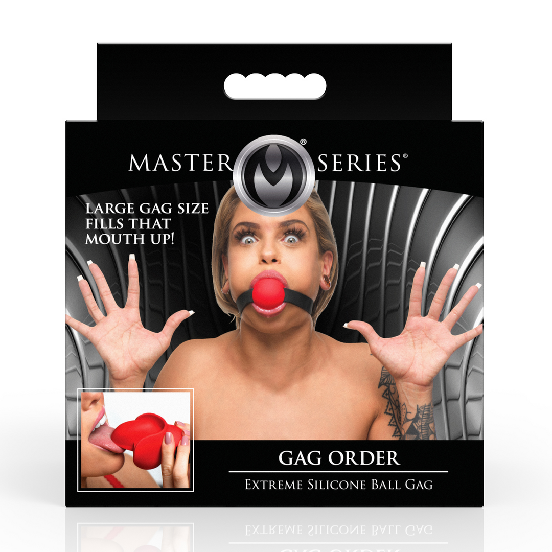 Mondknevel Rood | Xr Brands Extreme Siliconen Ball Gag