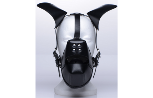 Pup Speelmasker + Ademend Ballgag | Kinky Puppy Play Gear