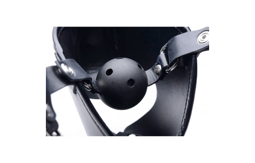 Puppy-Spielmaske + atmungsaktiver Ballknebel | Kinky Puppy Play Gear