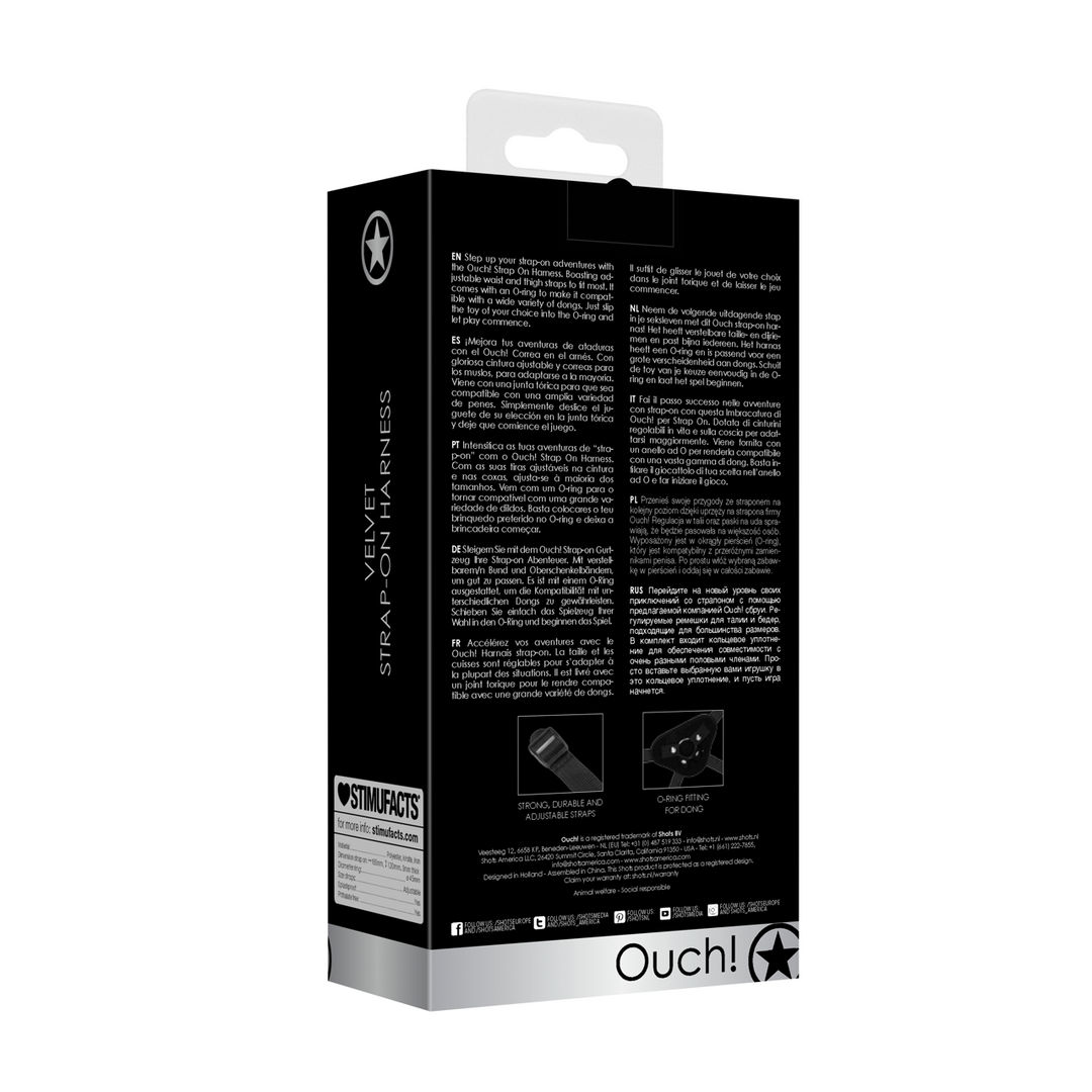 Verstelbaar Ouch! Harnas Met O-Ring Voor Strap-On Plezier