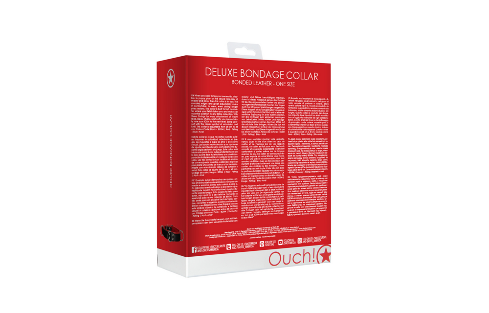 Deluxe Bondage Collar - One Size