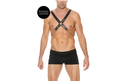 Heren Keten Harnas | Stoer Leer & Staal Power | Ouch! By Shots