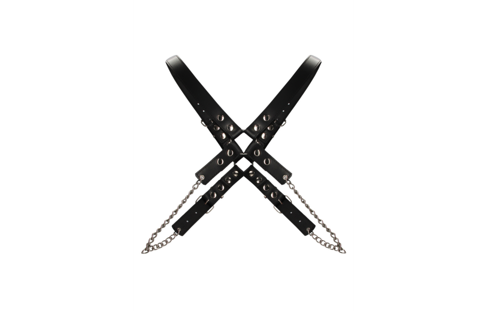 Herren-Kettenharnisch | Robustes Leder & Stahl Power | Ouch! By Shots