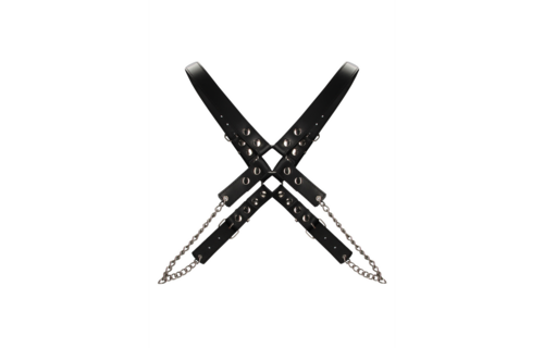 Herren-Kettenharnisch | Robustes Leder & Stahl Power | Ouch! By Shots