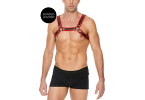 Leather Bulldog Harness S/M | Cool & Adjustable Fetish Harness