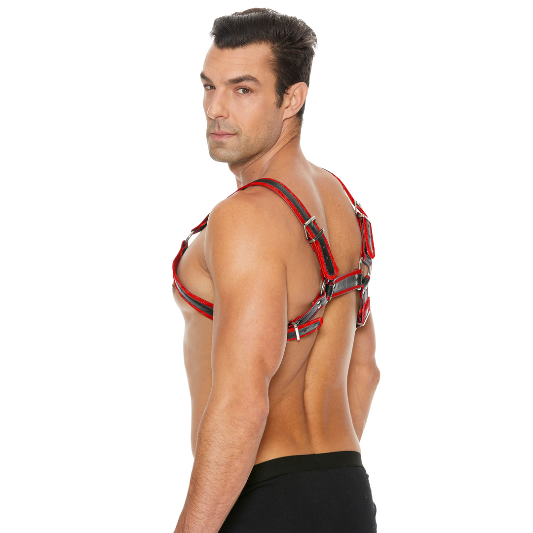 Leather Bulldog Harness S/M | Cool & Adjustable Fetish Harness