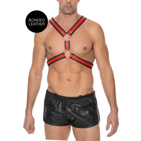 Scottish Leather Harness L/XL Red | Tough & Adjustable BDSM