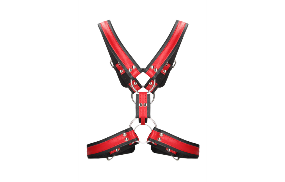 Scottish Leather Harness L/XL Red | Tough & Adjustable BDSM