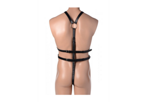 Strict Men's Body Harness – Adjustable & Seductive