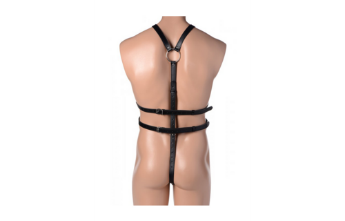 Strict Men's Body Harness – Adjustable & Seductive