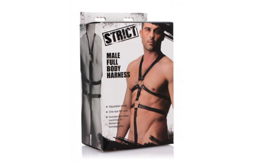 Strict Men's Body Harness – Adjustable & Seductive