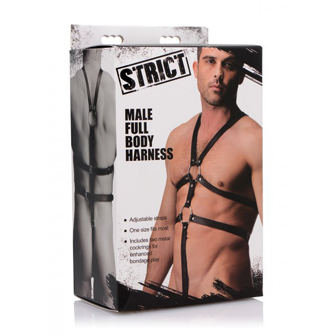 Strict Men's Body Harness – Adjustable & Seductive