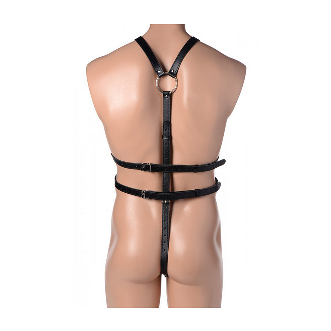 Strict Men's Body Harness – Adjustable & Seductive