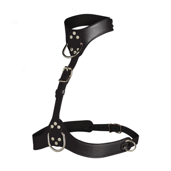 Vixen Feminine Chest Harness Black – Sexy & Vegan