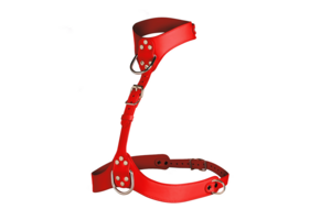 Vixen Red Vegan Chest Harness | Sexy & Sustainable Accessory