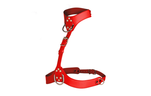 Vixen Red Vegan Chest Harness | Sexy & Sustainable Accessory