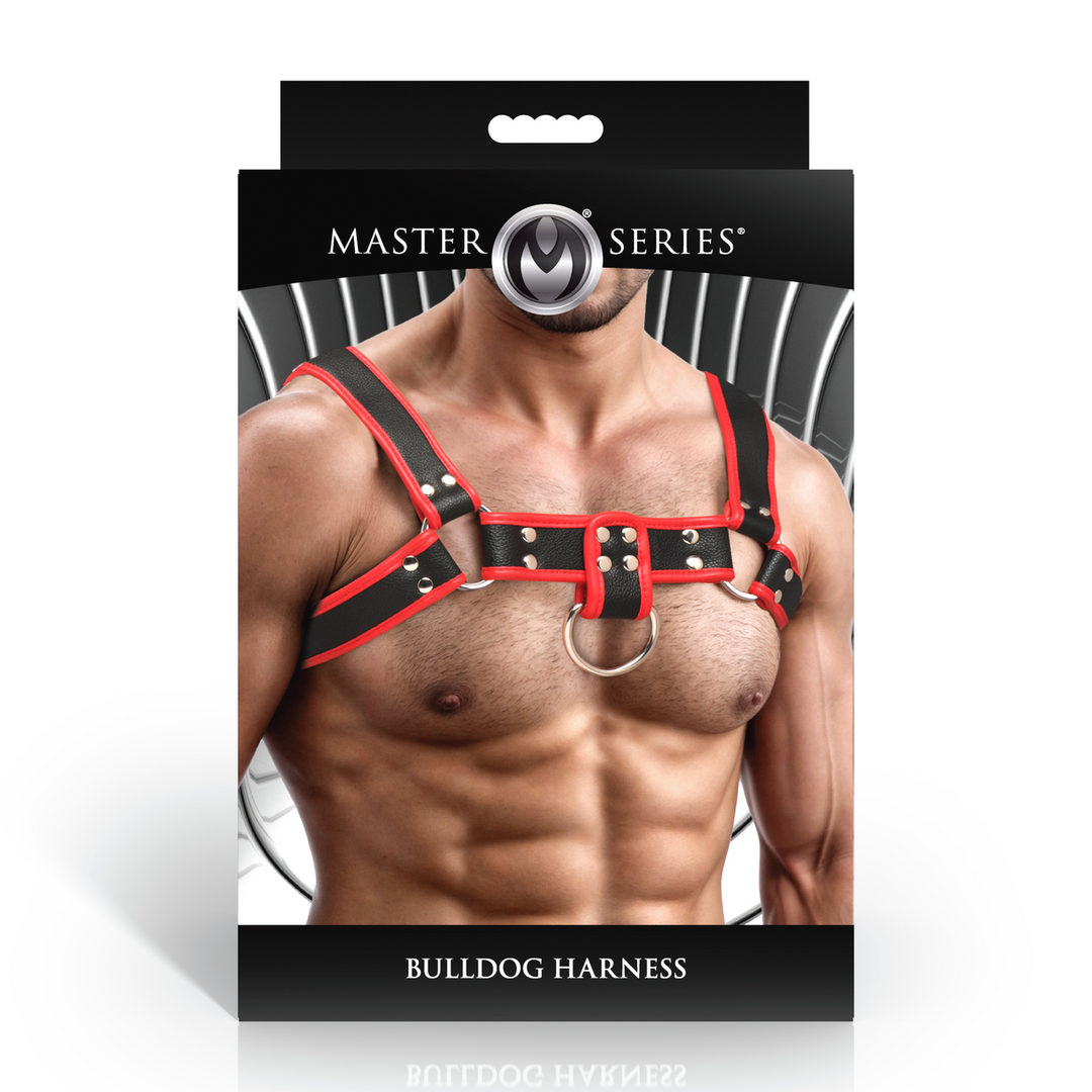Bulldog Harnas Rood | Comfortabel, Sterk & Verstelbaar
