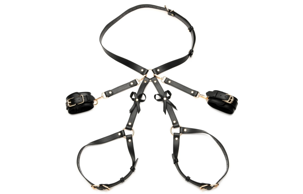 Bondage-Harness Schwarz M/L – Veganes, sexy und nachhaltiges Design