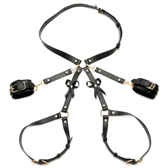 Bondage Harnas Zwart M/L - Vegan, Sexy & Duurzaam Design