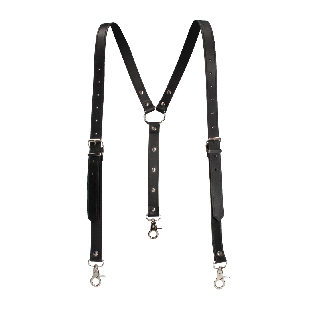 Stoere Split Leather Suspenders Voor Mannen – Stijl & Comfort