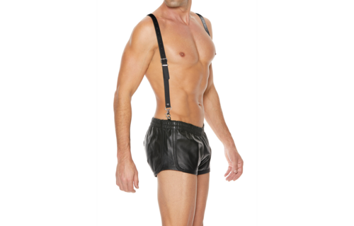 Split Leather Suspenders for Men