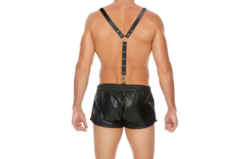 Stoere Split Leather Suspenders Voor Mannen – Stijl & Comfort