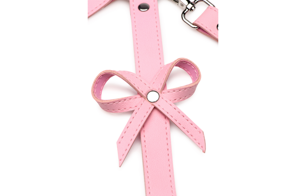 Bondage Harnas Xl/2Xl Roze Met Strikjes – Speels & Stijlvol