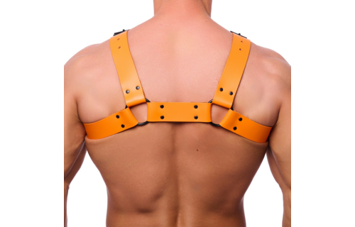 Bulldog Leren Harnas - L/XL - Oranje