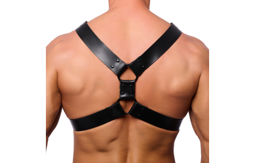Right Leather Harness - L/XL - Black