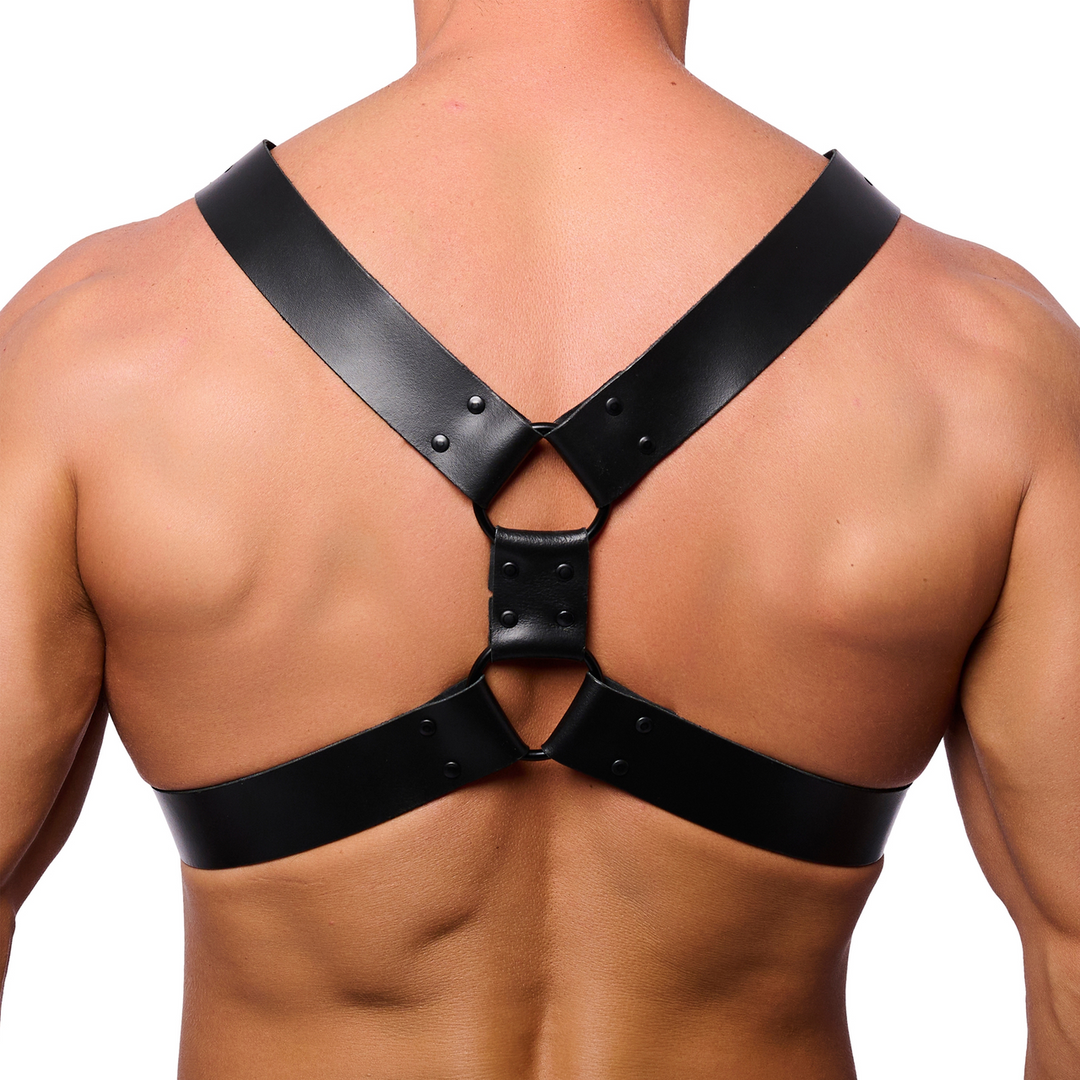 Right Leather Harness - L/XL - Black