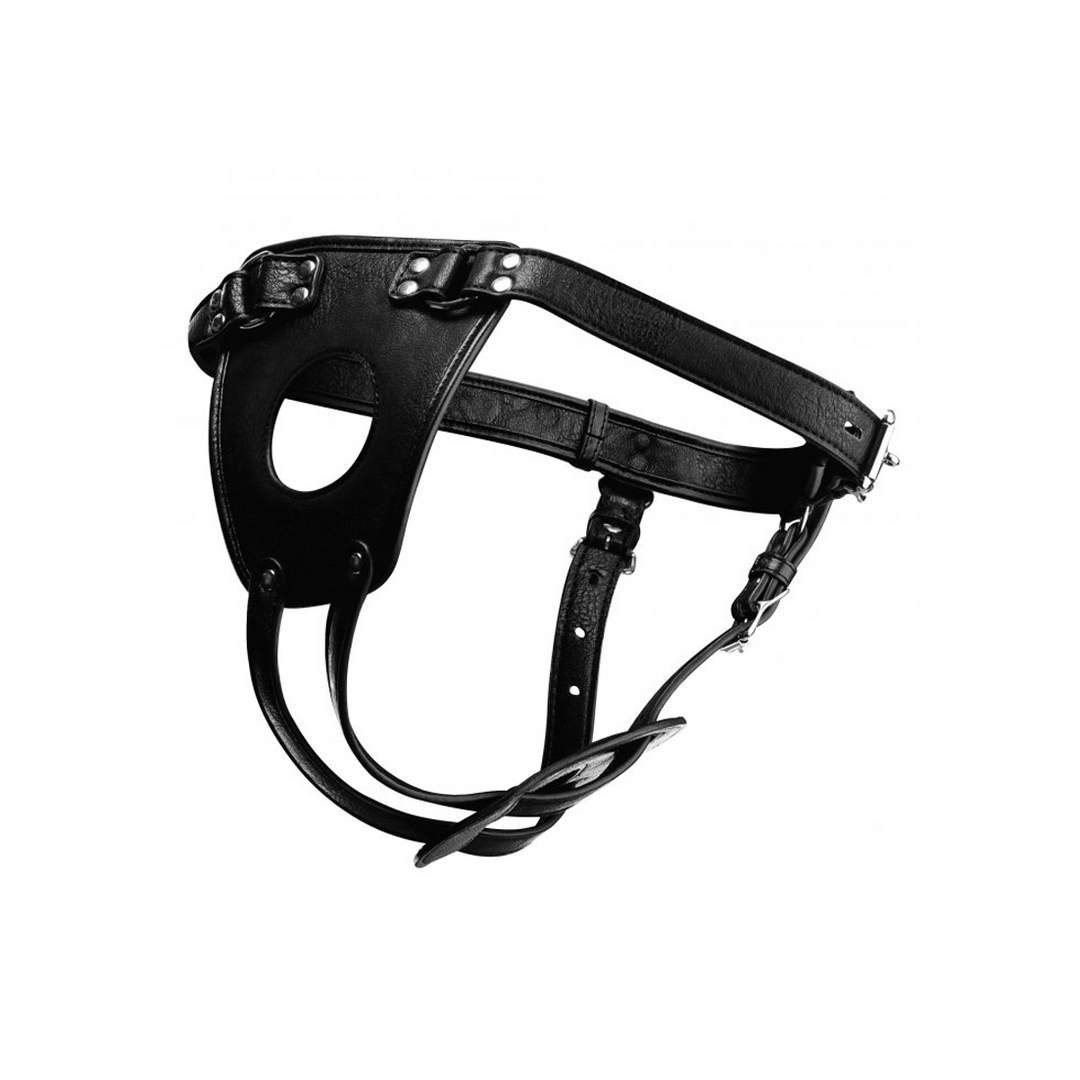 Ass Holster Anaalplug Harnas | Strak Leren Domina Gear