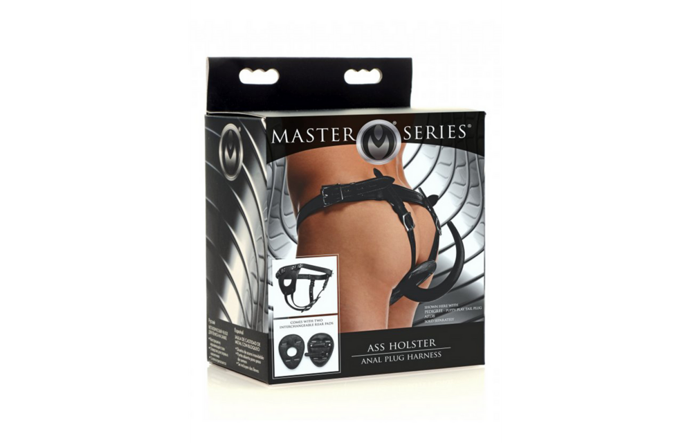 Ass Holster Anaalplug Harnas | Strak Leren Domina Gear