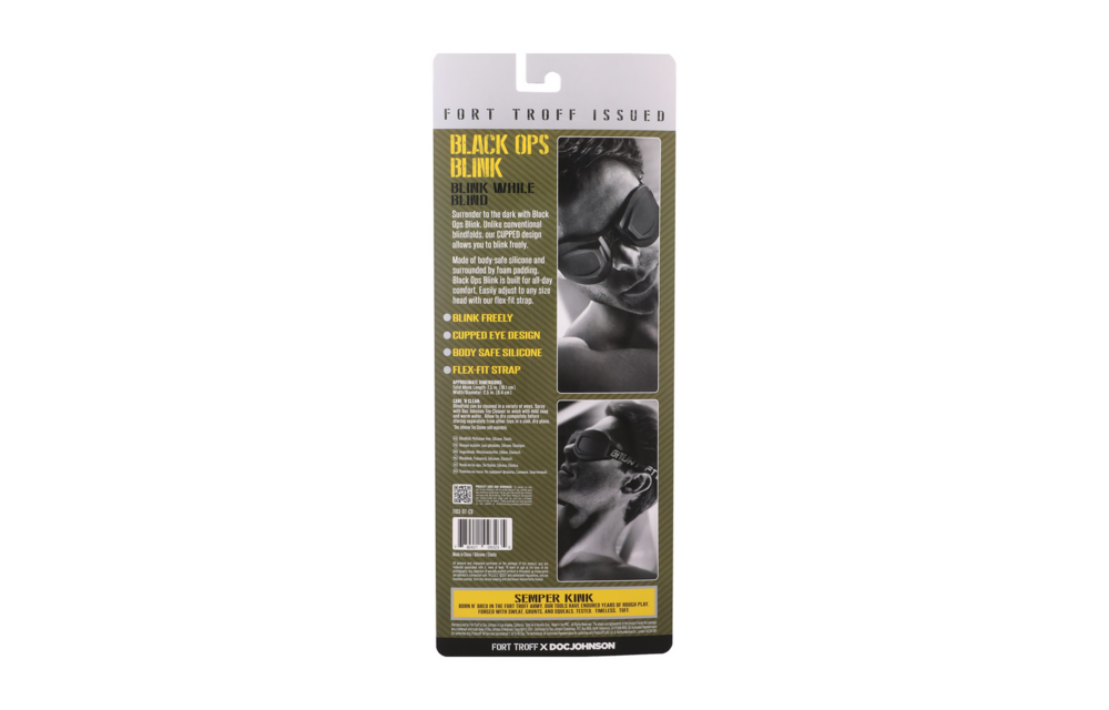 Black Ops Blink Blinddoek Zwart – Comfort & Veilig Knipperen