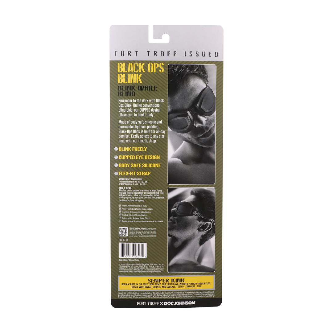 Black Ops Blink Blinddoek Zwart – Comfort & Veilig Knipperen