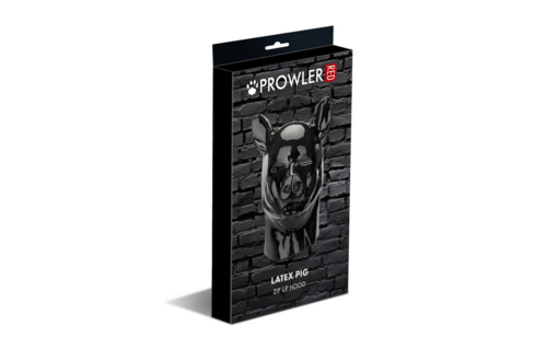 Latex Pig Hood Black | Prowler Red Pig Hood Kinky Playful