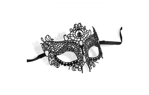 Mystica Zwart Kantmasker | Elegant & Verleidelijk Accessoire