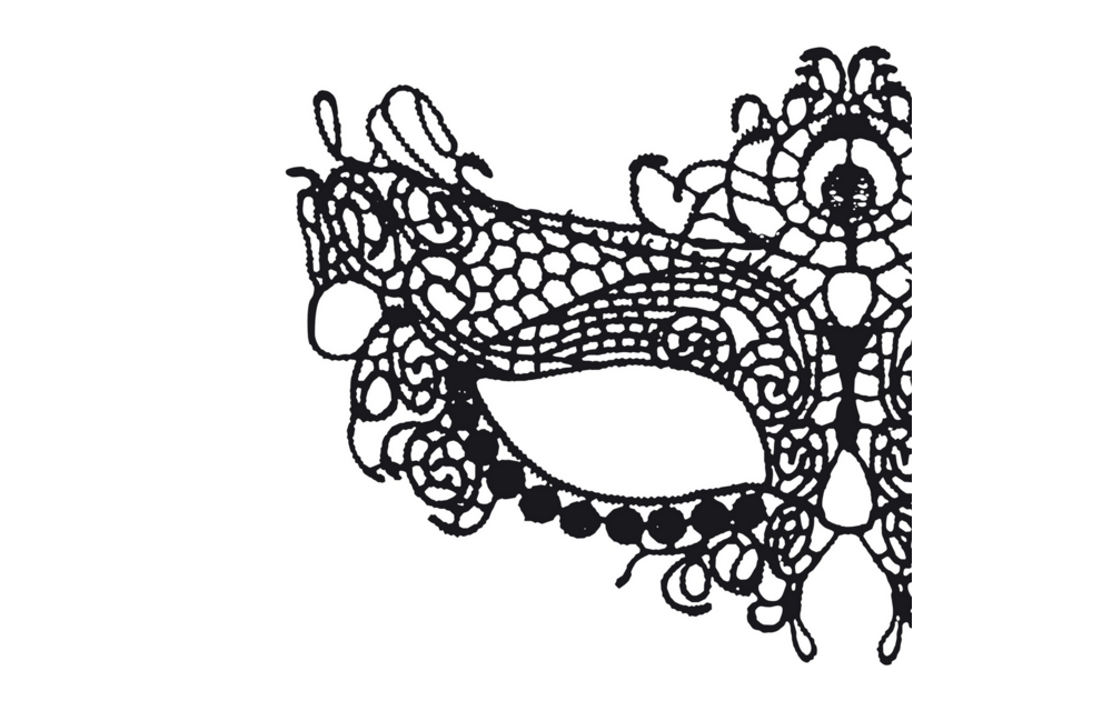 Mystica Zwart Kantmasker | Elegant & Verleidelijk Accessoire