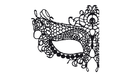 Mystica - Lace Mask - Black