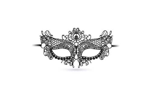 Mystica Schwarzes Spitzenmaske | Elegantes & verführerisches Accessoire