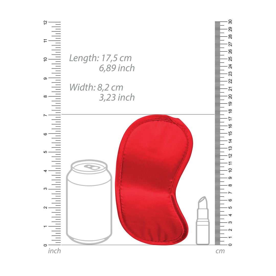 Zachte Oogmasker Rood | Mysterieus & Comfortabel Genot