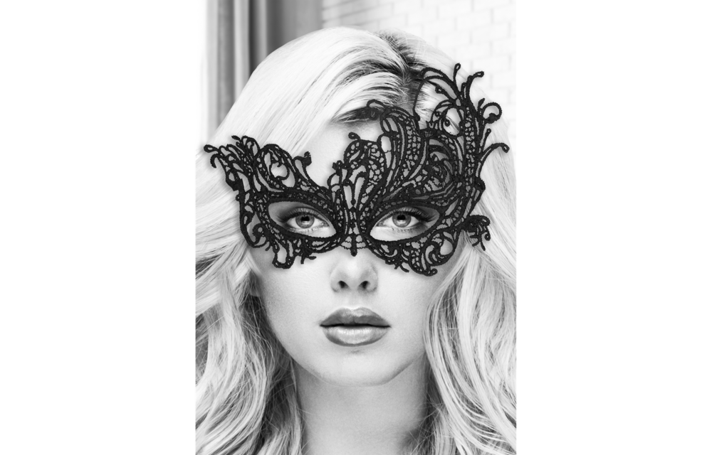 Königliche Spitzenmaske Schwarz | Stilvoll & geheimnisvoll Venedig
