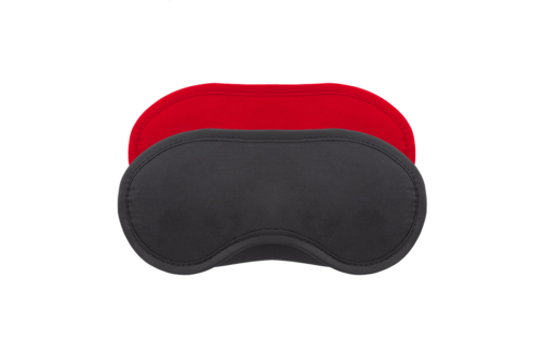 Satin-Augenmasken Twin Pack Schwarz/Rot | Sinnliche Augenbinden