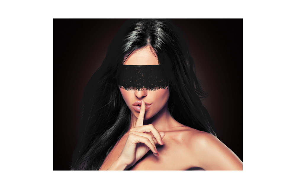 Mystère Spitzenmaske Schwarz | Steigere deine Sinne jetzt