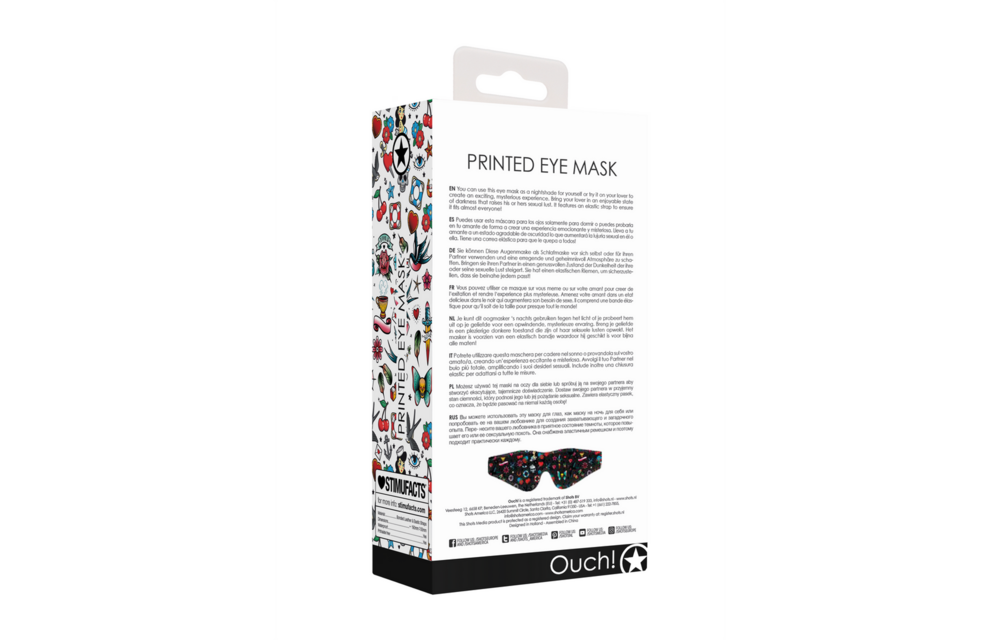 Printed Eye Mask | Comfort & Excitement With Ouch! By Shots