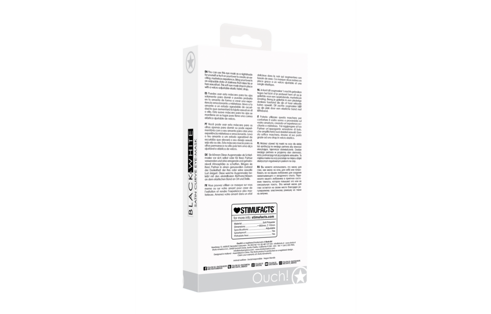Satin Curvy Augenmaske – Sinnliche Spannung & Komfort